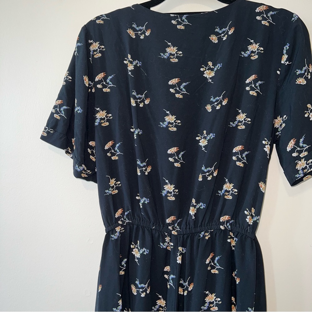 Madewell Navy Floral romper small - Picture 4 of 6
